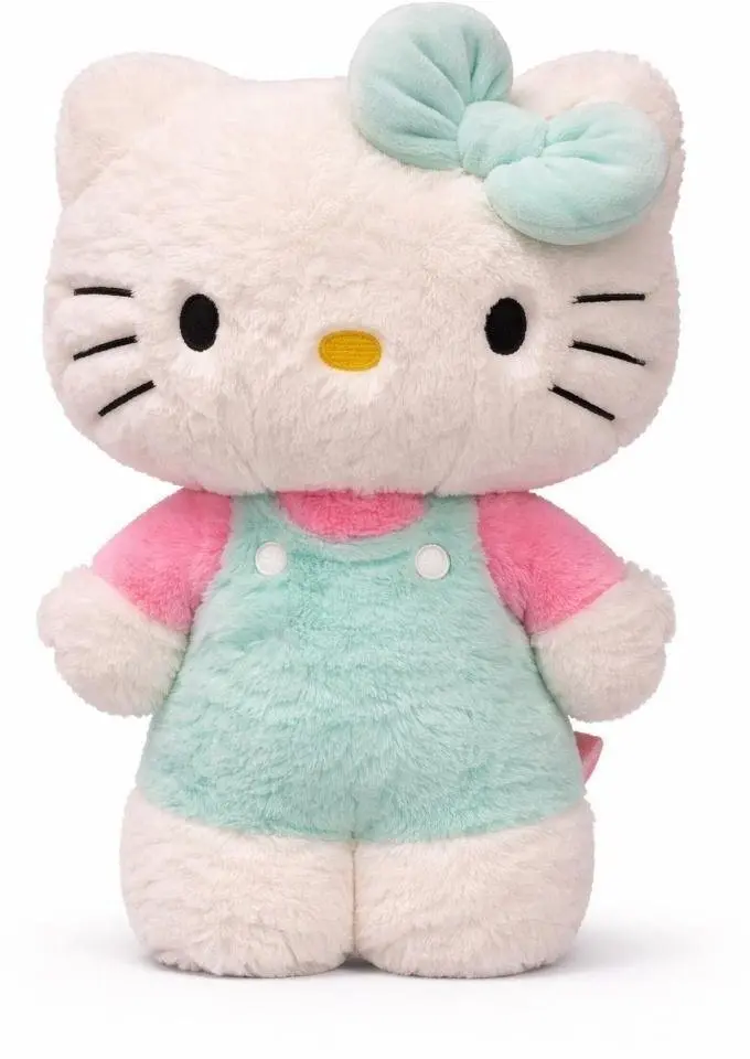 Hello Kitty Fluffy Zaļa plīša mīkstā