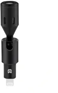 Puluz PU615B Condenser Microphone with 8-PIN Jack and Omnidirectional Pickup Pattern for Mobile Phones