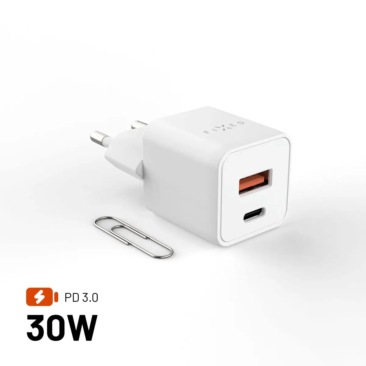 FIXED Mini Tīkla lādētājs USB-C GaN