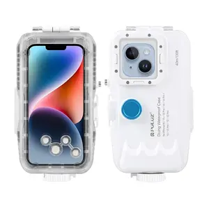 Водонепроницаемый чехол для iPhone Puluz PU9115W Белый глубина 40м с односторонним клапаном