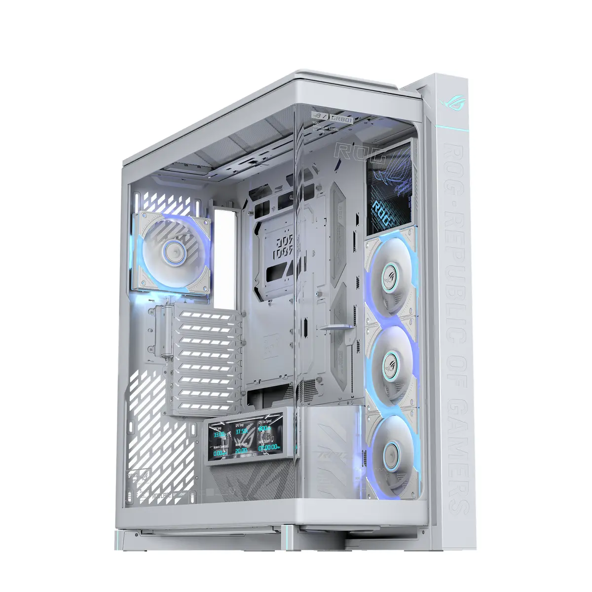 ASUS ROG CRONOX GR801 CURVE TG ARGB White Midi Tower Photo 1