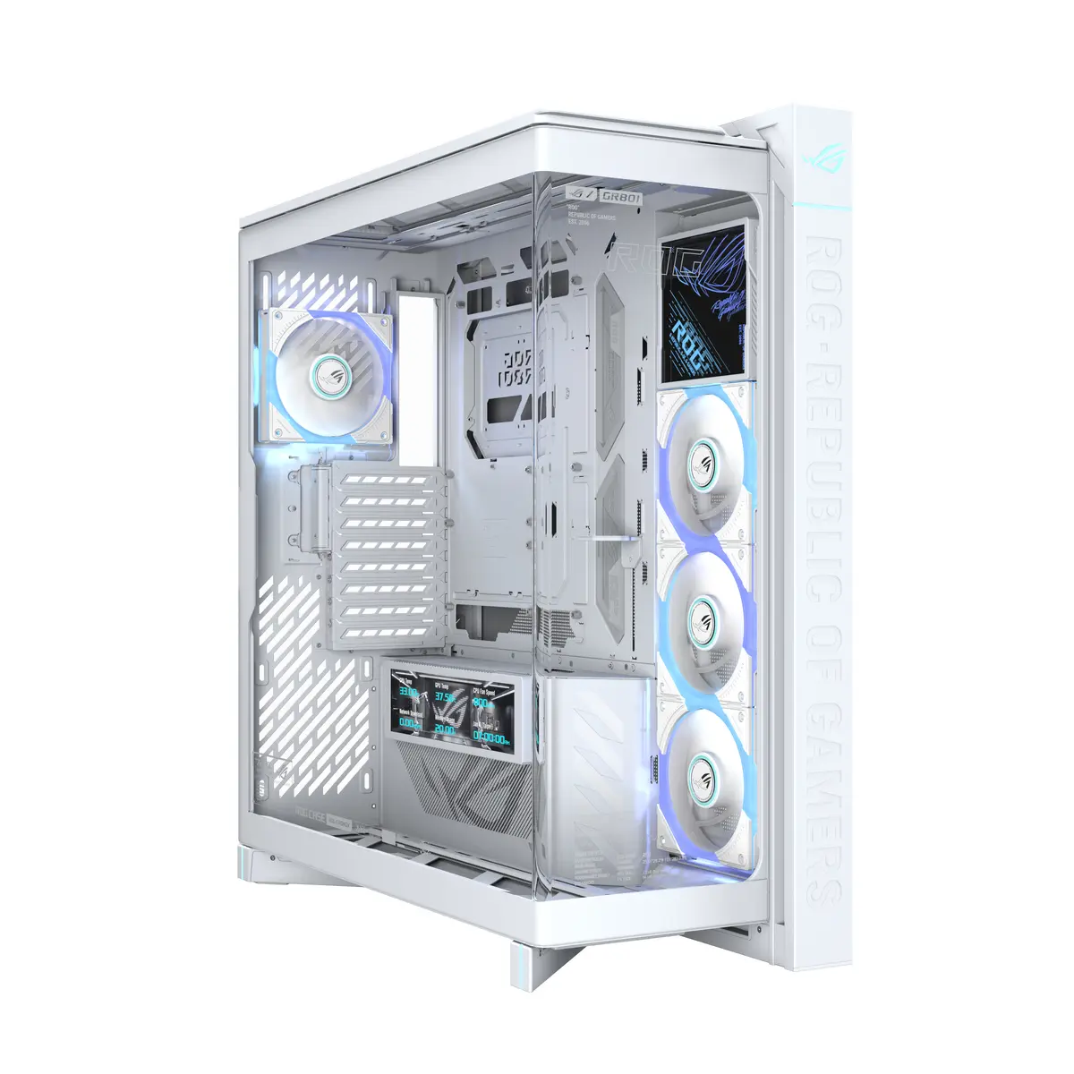 ASUS ROG CRONOX GR801 CURVE TG ARGB White Midi Tower Photo 4