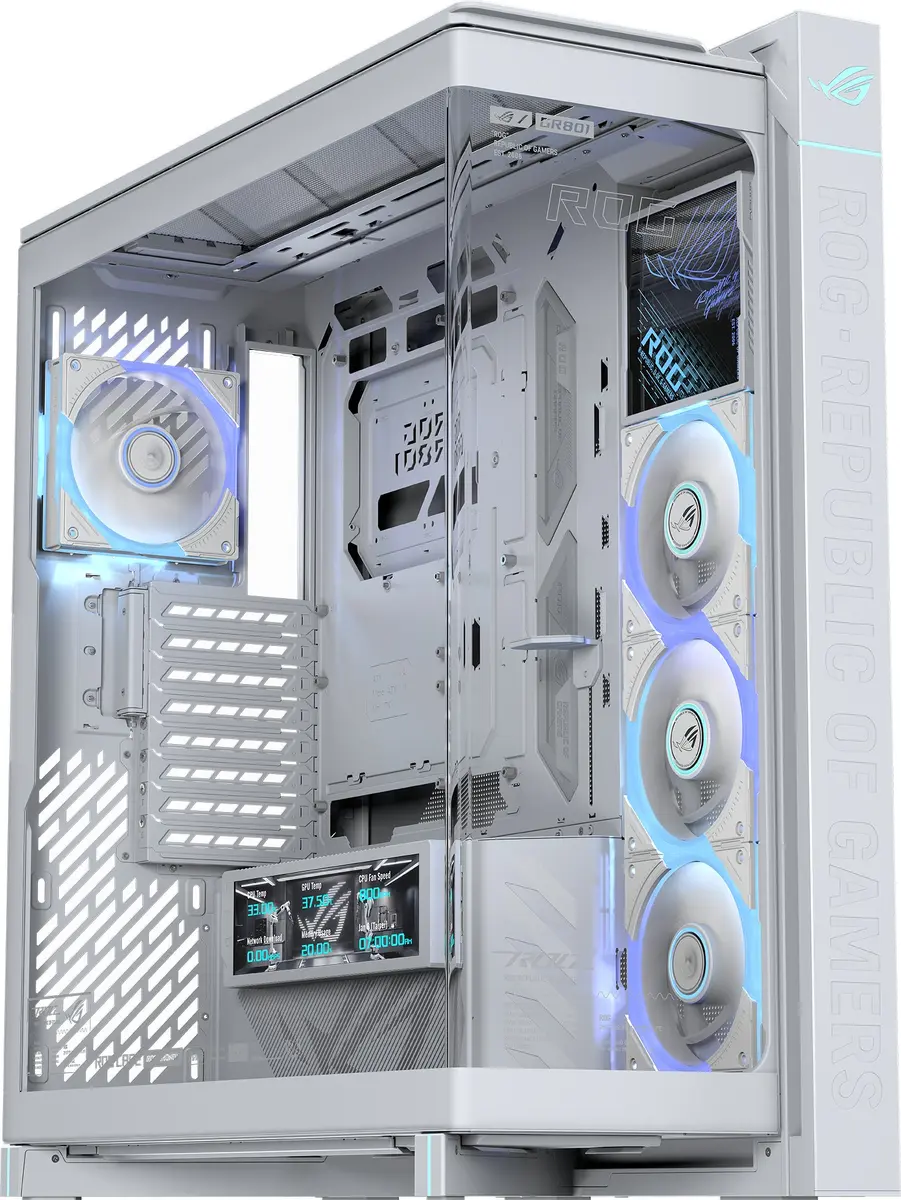 ASUS ROG CRONOX GR801 CURVE TG ARGB White Midi Tower Photo 22