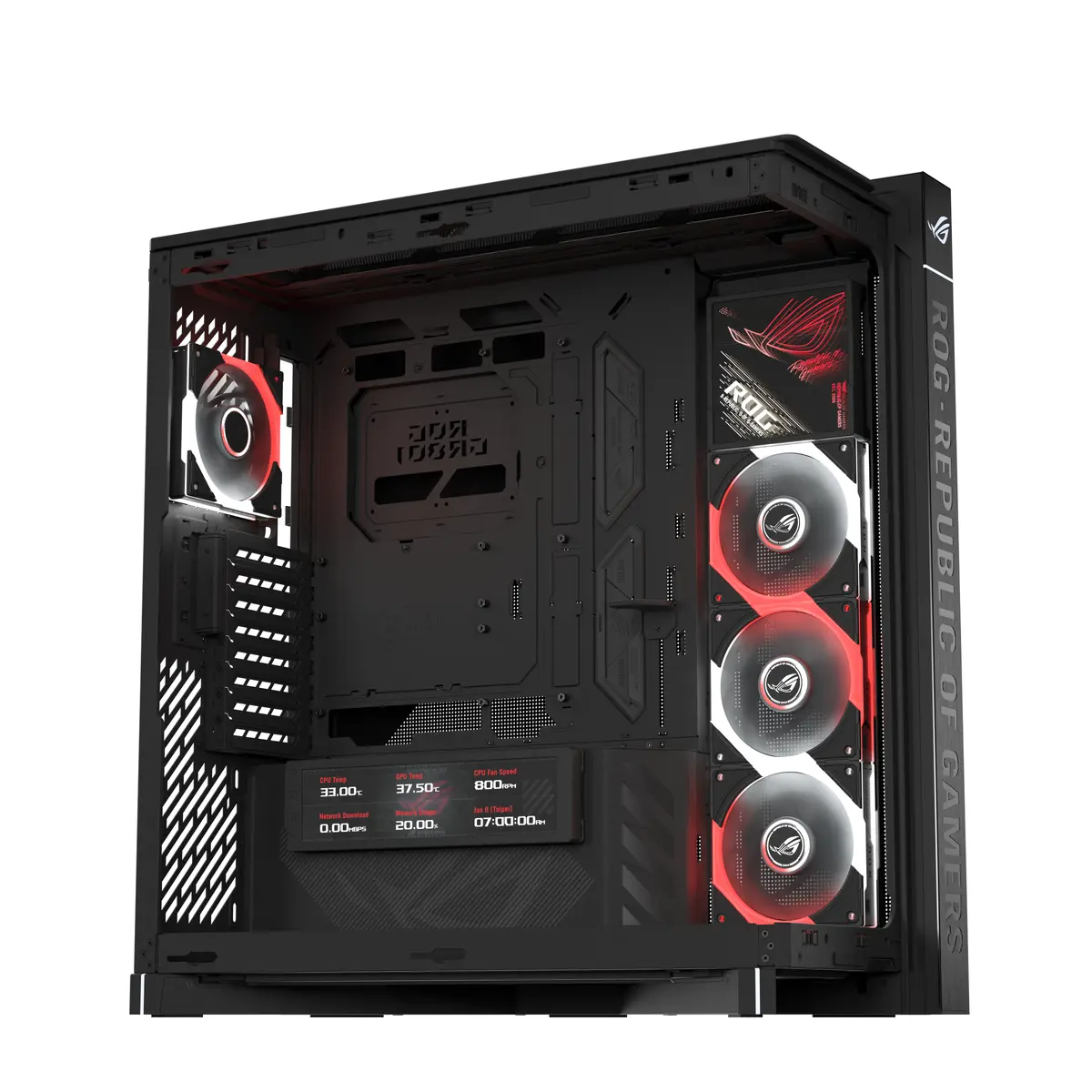 ASUS ROG CRONOX GR801 CURVE TG ARGB Midi Tower корпус Photo 11
