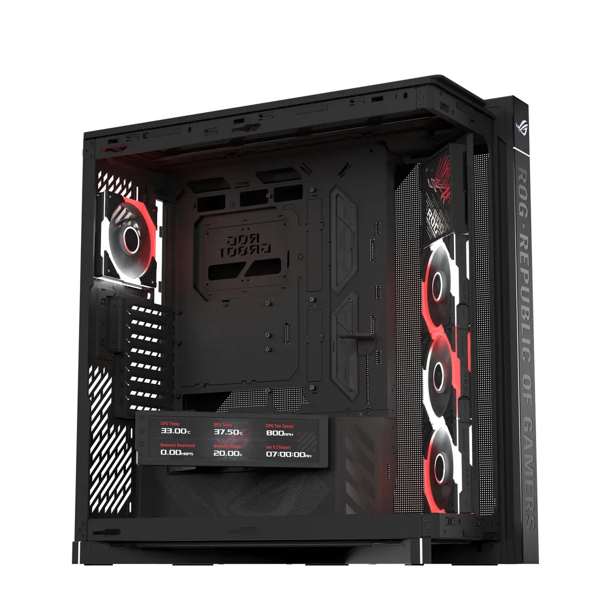 ASUS ROG CRONOX GR801 CURVE TG ARGB Midi Tower корпус Photo 12