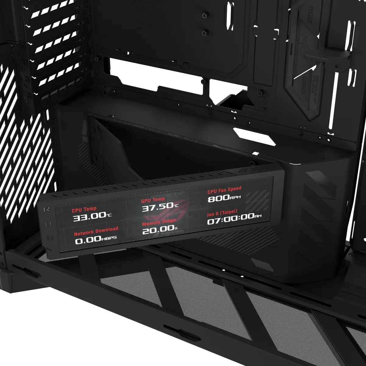 ASUS ROG CRONOX GR801 CURVE TG ARGB Midi Tower корпус Photo 13