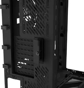 ASUS ROG CRONOX GR801 CURVE TG ARGB Midi Tower PC Case Black with Panorama Glass Design, Built-in LCD Display, ARGB Fans, and USB 3.2 Gen 2x2 Type-C