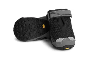 Ruffwear Grip Trex Suņu zābaki XS Melns Poliesters Gumijas zole Vibram YKK Velcro aizdare Atstarojoši elementi