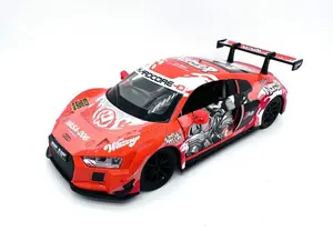 Pulio Audi R8 LMS 1/24 mēroga automašīnas modelis ar gaismas un skaņas efektiem