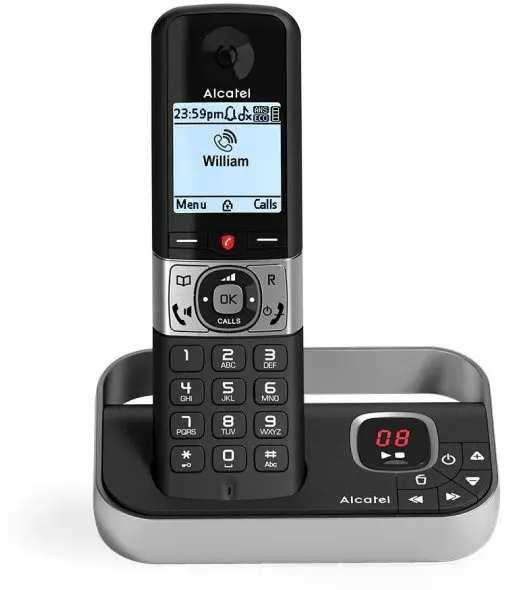 Alcatel F890 DECT bezvadu tālrunis ar