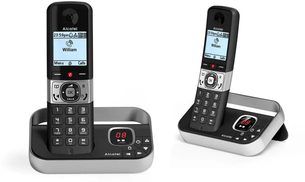 Alcatel F890 DECT bezvadu tālrunis melns