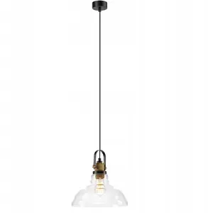 Lamkur Matteo 40851 Pendant Light Gold/Black E27 60W