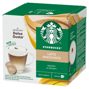 STARBUCKS Dolce Gusto Latte Macchiato kafijas kapsulas, 12 gabalas