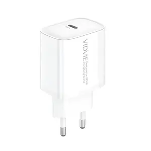 Сетевое зарядное устройство Vidvie PLE271 USB Type-C 33W Power Delivery PPS Белое