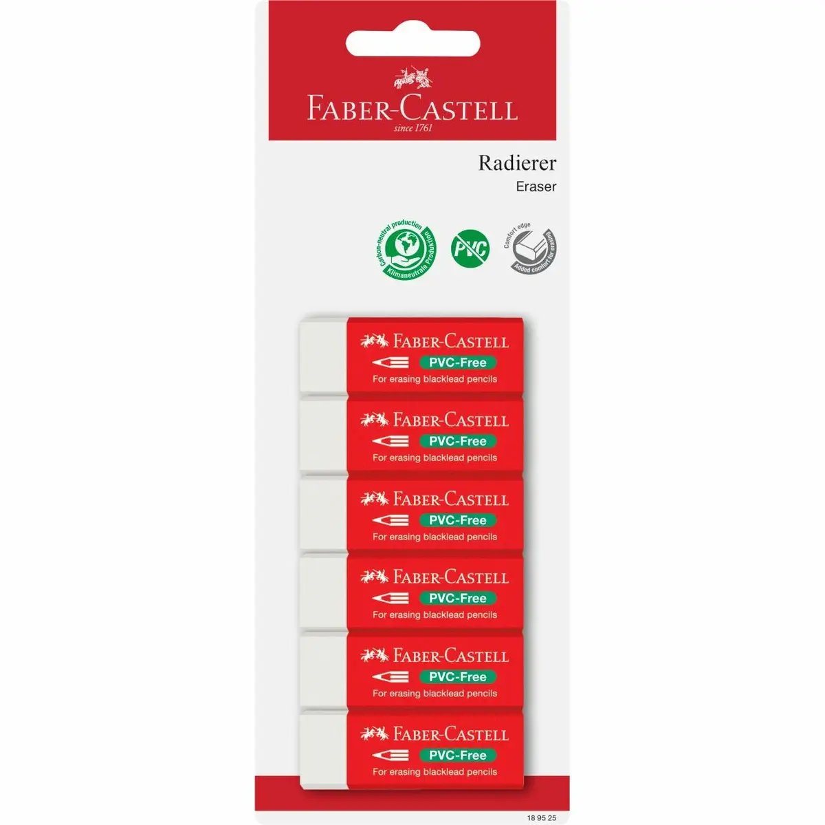 Faber-Castell 189525 dzēšgumija balta bez PVC