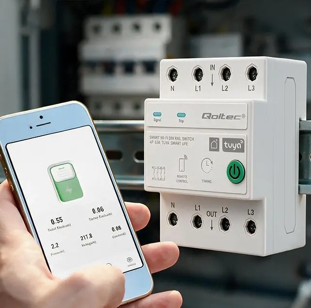 QOLTEC Three Phase 63A Relay 3P+N Timer Photo 9