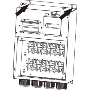 PowerWalker maintenance bypass switch terminal block for wall mounting 3 phase 30 kA MBS 30K