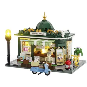 Lumibricks Новостной киоск конструктор F9023 City Life со светодиодной подсветкой 556 деталей