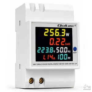 QOLTEC Single Phase Energy Consumption Meter 100A