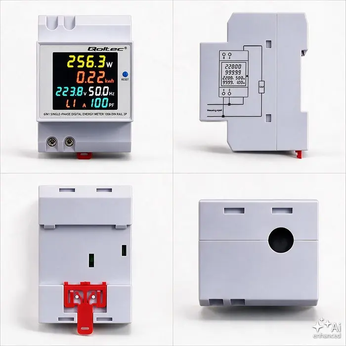 QOLTEC Single Phase Energy Meter 100A Photo 4