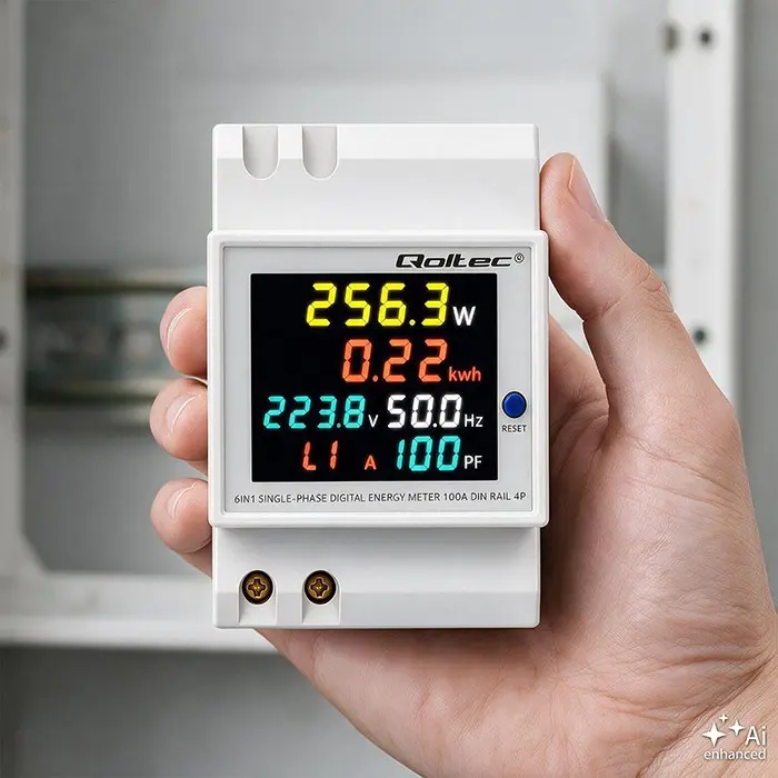 QOLTEC Single Phase Energy Meter 100A Photo 5