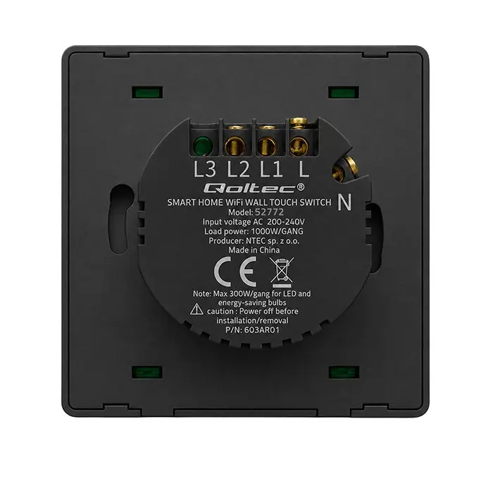 QOLTEC Smart Light Switch 52722 WiFi Tuya Photo 10