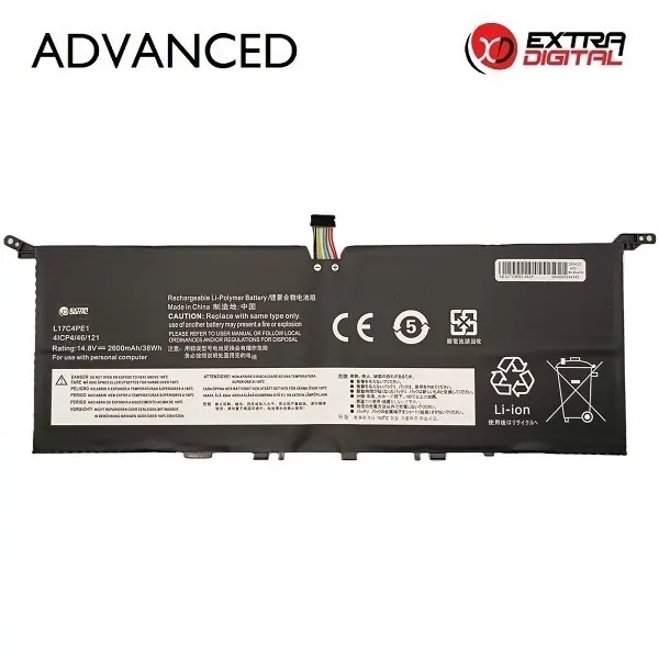 Klēpjdatora akumulators Extra Digital Advanced L17C4PE1