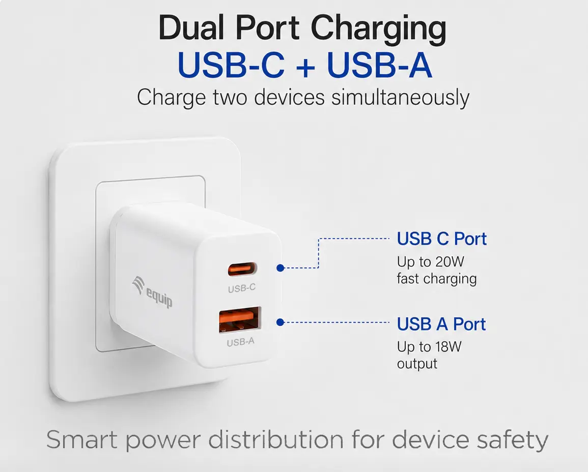 Equip 2-Port 20W GaN USB PD Charger Photo 4
