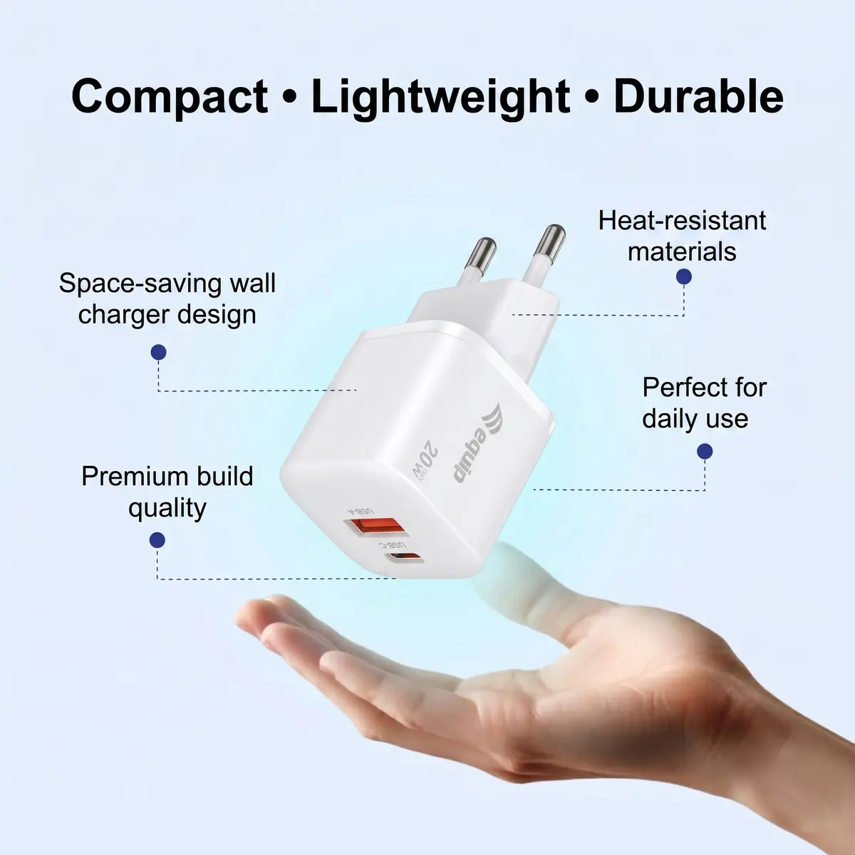 Equip 2-Port 20W GaN USB PD Charger Photo 7