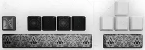 Lexip Black Flag Resynced Tattoo Keycaps-Set for Mechanical Keyboard