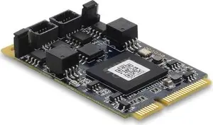 Интерфейсная плата Delock Mini PCIe на 2 x D-Sub 9 Pin CAN 2.0 и CAN FD с изоляцией и защитой от перенапряжения до 8 Мбит/с