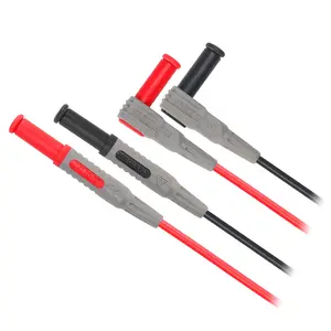 Multimeter Test Leads Uni-T UT-L09, CAT III 1000V, 10A, 100cm, Right-Angle Plugs