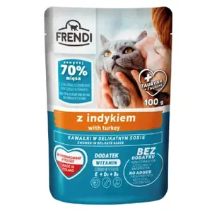Frendi Wet Cat Food Turkey in Sauce 100g Pouch