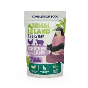 ANIMAL ISLAND Everyday Mitrā kaķu barība Vistas un jēra filejas 85g