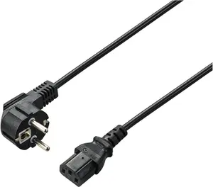 Силовой соединительный кабель Renkforce 3.00 м черный RF-7176932