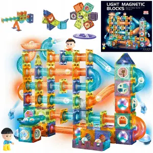 Kontext BK1 Magnetic Blocks Glowing Ball Track 252 pieces