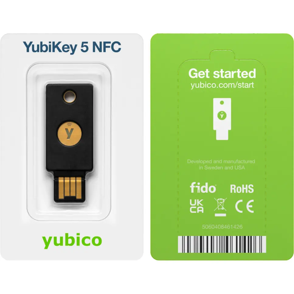 Yubico YubiKey 5 NFC Комплект из 2 ключей безопасности Photo 3