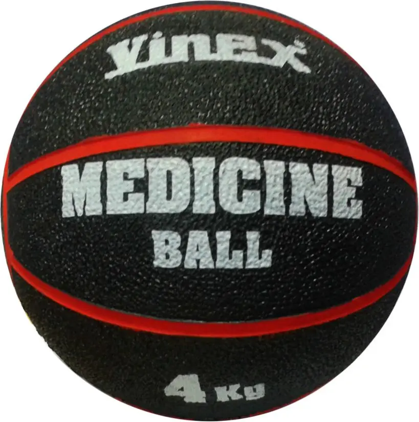 Vinex Rehabilitācijas medicīnas bumba 4kg Melni