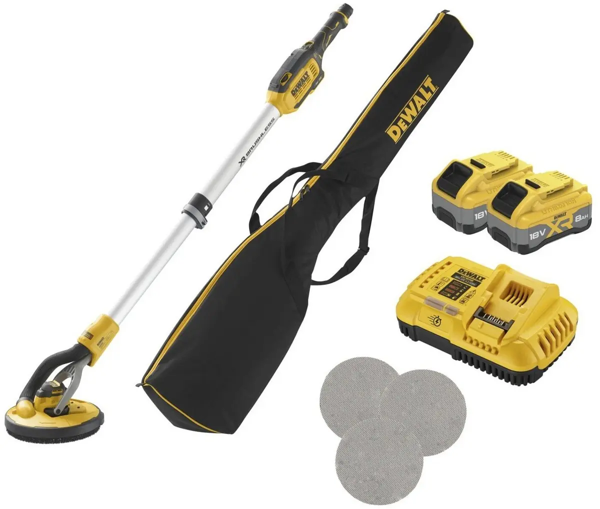 DeWalt DCE800XW2 18V bezvadu slīpmašīna ģipškartonam