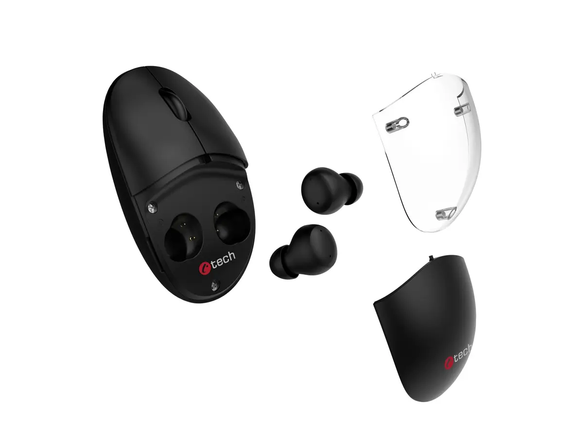 C-TECH WLM-21 Dual Mode Mouse with TWS Headphones Photo 1