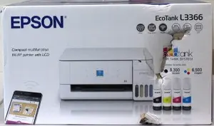 Epson EcoTank L3366 tintes krāsu A4 Wi-Fi baltā daudzfunkciju printeris