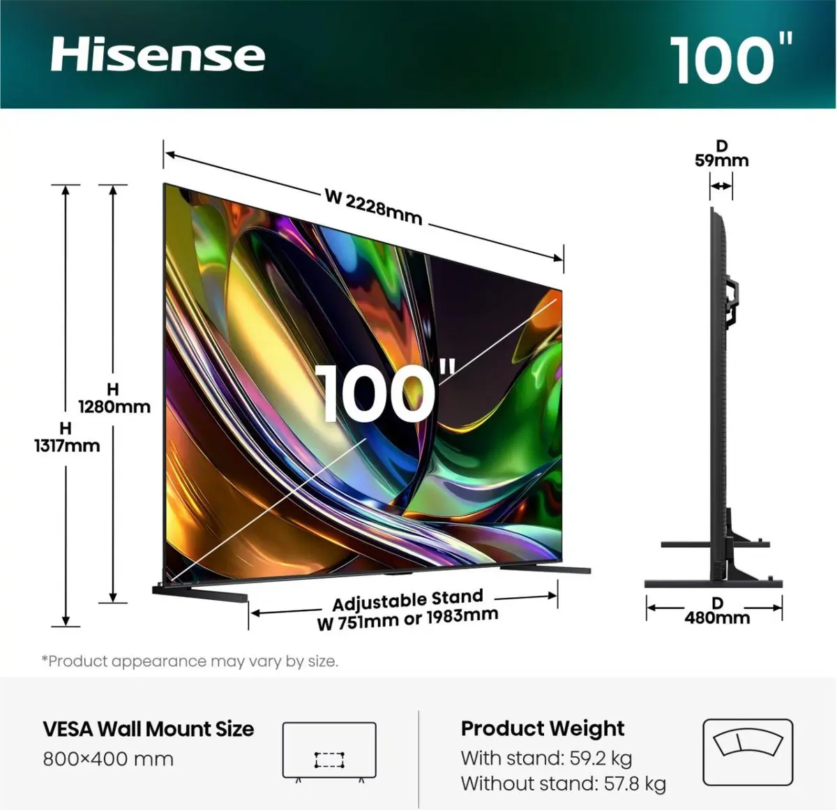 Hisense 100UR8DS 4K Ultra HD Smart TV Photo 13