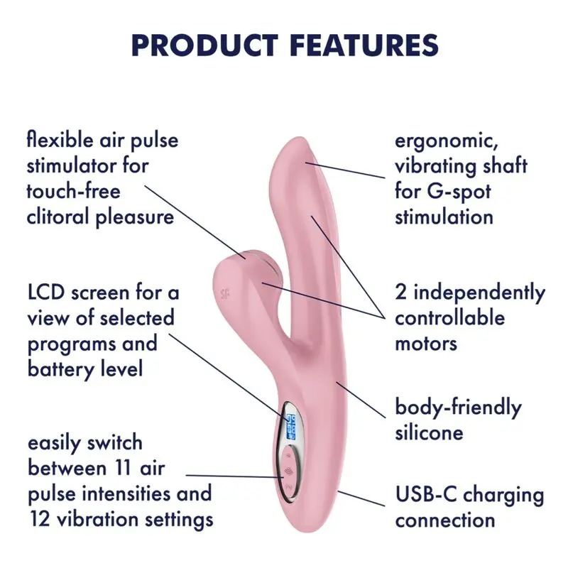 Satisfyer Pro+ G-Spot Generation 2 Pink Rabbit Vibrator Photo 7