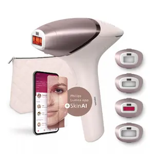 Фотоэпилятор Philips BRI977/00 Intense Pulsed Light IPL розовое золото с насадкой для тела и питанием от аккумулятора (Коробка вскрыта, имеются незначительные царапины)
