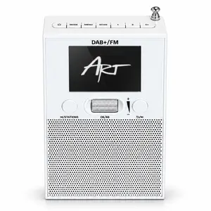 ART DS-903 B Digital Radio Receiver DAB+ and FM with LED Display White