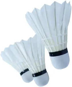 Kubisport Feather Badminton Shuttlecocks White Set of 3