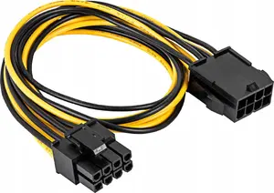 Кабель-адаптер питания Akyga AK-CA-82 PCI-E 6+2 pin male на PCI-E 8 pin male 40см