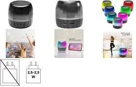 Logilink SP0064 Portable Bluetooth 5.2 Speaker with Micro SD Slot and RGB Lighting