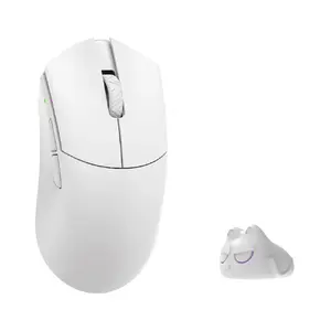 Игровая мышь WLMouse Beast G M с оптическими переключателями Kailh белого цвета