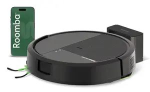 iRobot Roomba 115 Combo melns bezmaisa robotputekļusūcējs ar giroskopa navigāciju un litija jonu akumulatoru